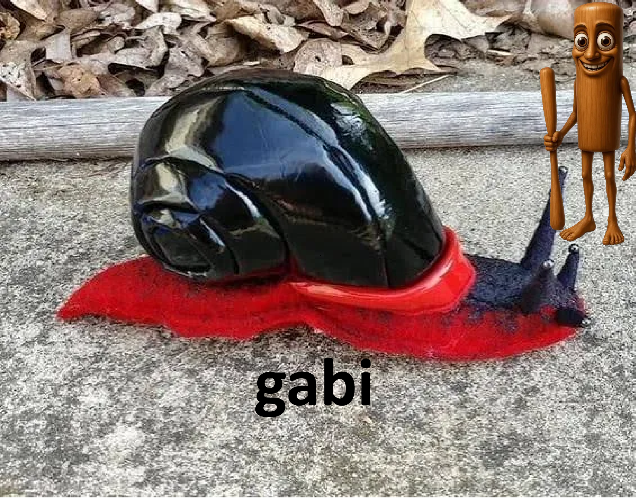 Caracol de fogo representando Gabi